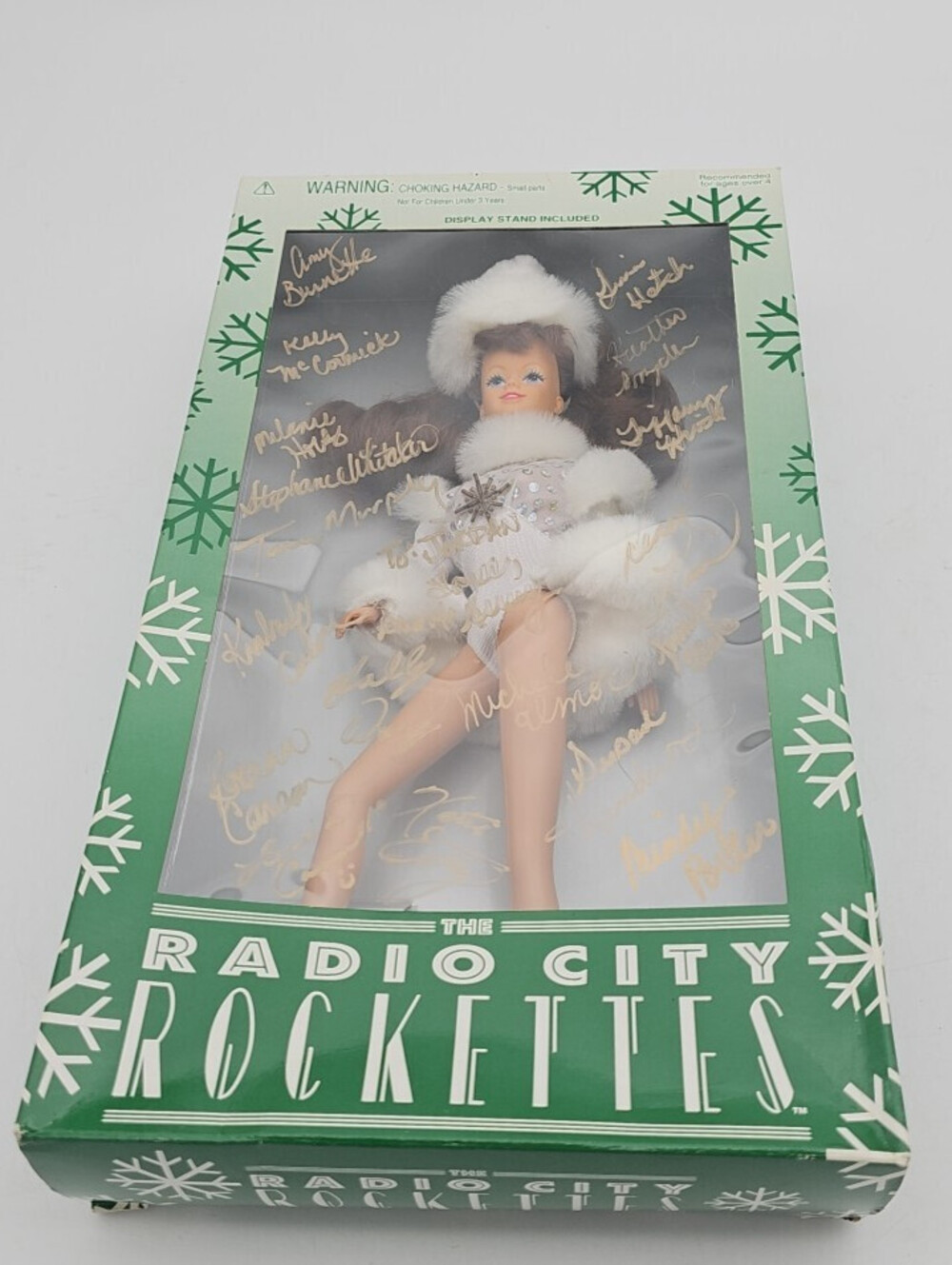New Autographed 1997 Radio City Rockettes Snowball Special Ed. Doll NIB Goldberg
